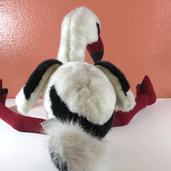 Vintage Russ Berrie Plush White Stork FLAUBERT Caress Soft Pets 23" Stuffed Bird - Picture 6 of 16